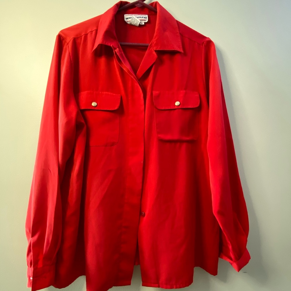 Red blouse